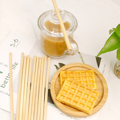 Paja de bambú natural amistosa de Eco para la bebida el 10cm el 12cm del té del café del partido