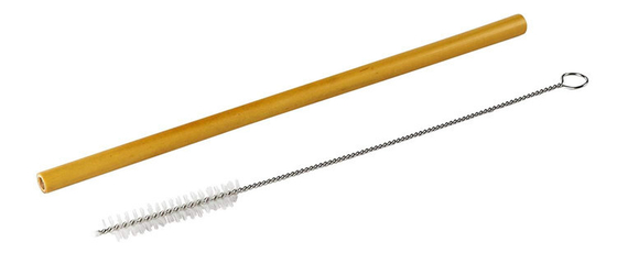 Paja disponible de bambú del 100% el 19cm los 22cm para el uso de consumición orgánico de los niños