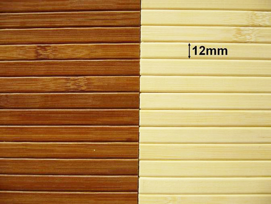 Papel pintado de bambú natural 17m m de artesonado de bambú hecho a mano tejido detrás para la decoración casera
