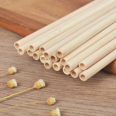 Paja de bambú natural amistosa de Eco para la bebida el 10cm el 12cm del té del café del partido