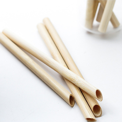 Paja de bambú natural amistosa de Eco para la bebida el 10cm el 12cm del té del café del partido