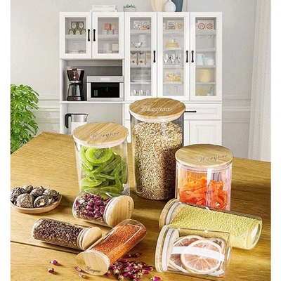 Tapas de bambú regulares del tarro de Mason Jar 70m m de la boca con Straw Hole Reusable Jar Lids