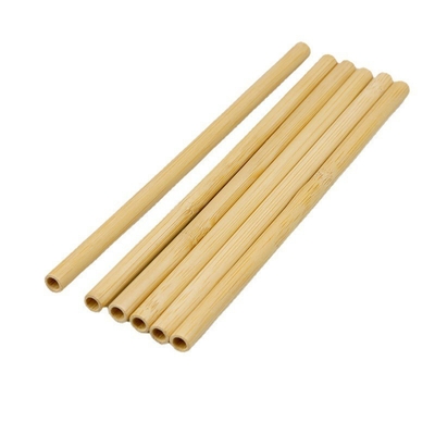 Fibra orgánica de bambú natural Straw With Cleaner de la materia prima el 19cm