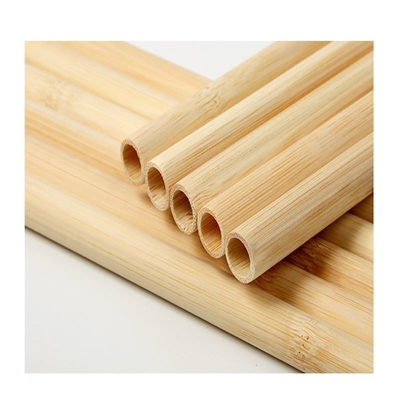 Fibra orgánica de bambú natural Straw With Cleaner de la materia prima el 19cm