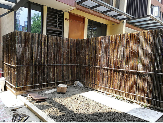 Cerca de bambú pintada material de bambú natural Privacy Garden Border de Panels Rolled Bamboo de la cerca