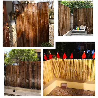 Cerca de bambú pintada material de bambú natural Privacy Garden Border de Panels Rolled Bamboo de la cerca