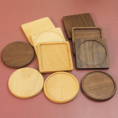 Práctico de costa natural del whisky de Tray Bamboo Wood Mat Dressed del café para la bebida