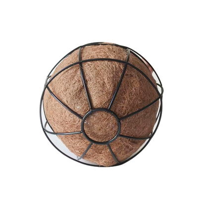 Cesta del plantador de la ejecución del metal de la decoración del jardín con el trazador de líneas de los Cocos del bonote de los Cocos