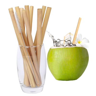 Pajas de beber reutilizables Juice Usage de la paja de bambú disponible amistosa de Eco