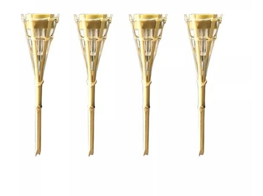 antorchas de bambú del partido de Tiki Torch Hand Woven Bamboo del jardín del 115cm