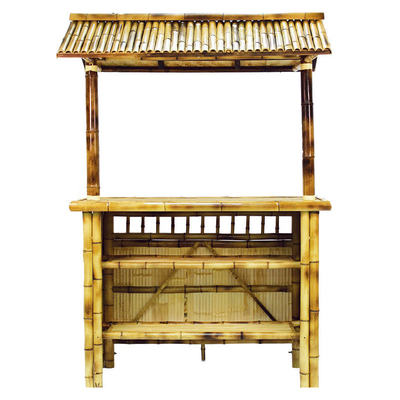 los 220x160cm Tiki Bar Bamboo Bench Bar con las sillas impermeables del tejado al aire libre