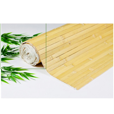 Papel pintado de bambú natural 17m m de artesonado de bambú hecho a mano tejido detrás para la decoración casera