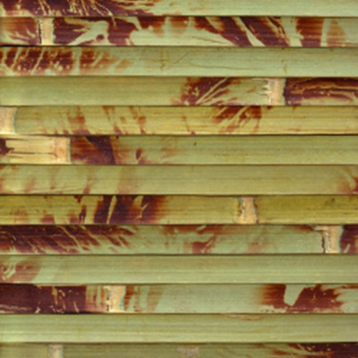 Papel pintado de bambú natural 17m m de artesonado de bambú hecho a mano tejido detrás para la decoración casera