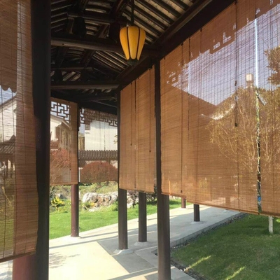 El rodillo de bambú plisado colorido Sun de las persianas de ventana de la luz del día sombrea para el hotel de Ministerio del Interior