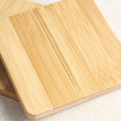 Prácticos de costa de bambú en blanco de encargo para la estera de madera de bambú del platillo del cuadrado de la bebida