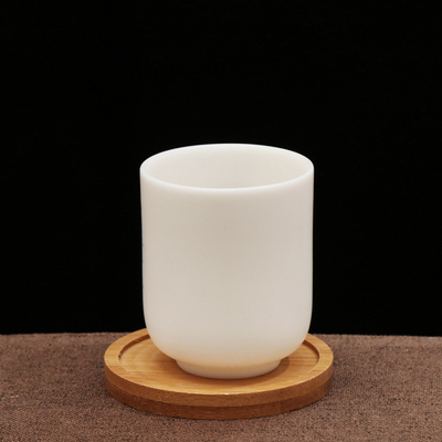 Los prácticos de costa de bambú de 6 paquetes los 9cm alrededor forman el laser Logo Bar Home Cup Coasters