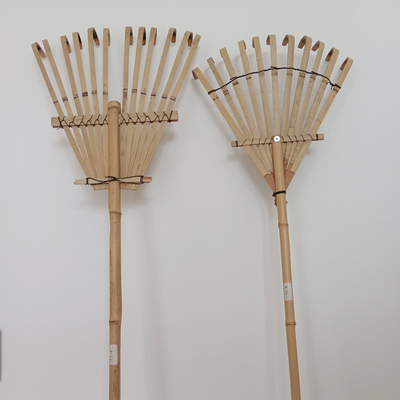 Grada amistosa hecha a mano de 9 del diente el 120cm del rastrillo de bambú de Eco rastrillos de jardín