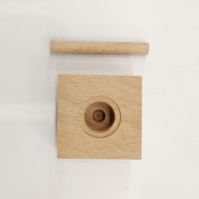 Aromaterapia Profesional Cuadrada Jarrita de Bambú tapa con palo de madera para la difusión de olores