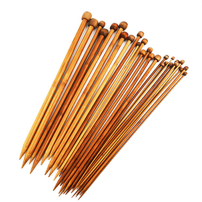 Agujas de punto de bambú suéter de bricolaje herramientas de punto de tejido de costura accesorios de costura de bambú agujas de bambú carbonizadas para obras de punto