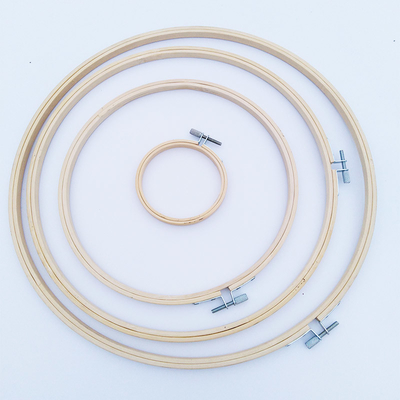 Círculo de bordado de bambú Cruz de punto anillo de aro para bordado y suministros de punto cruzado