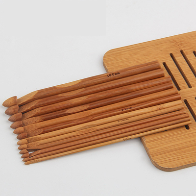 Conjunto de agujas de punto de material de bambú carbonizado para principiantes